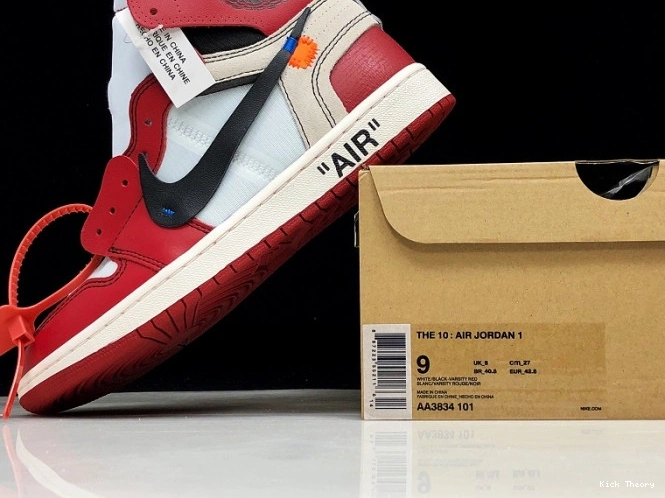 Kicktheory Jordan 1 Ten The Chicago AA3834-101 Air Off-White Retro 0820